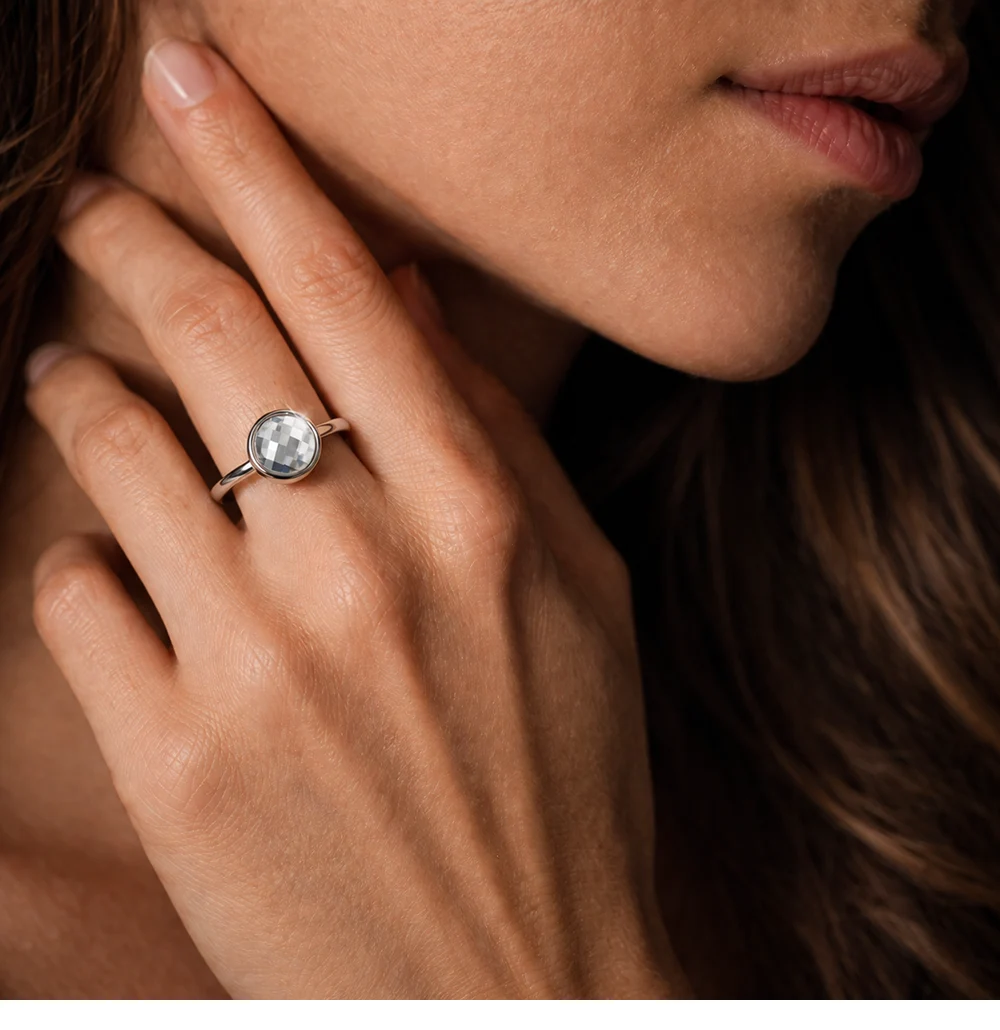 Cocktail Ring On Model's Hand